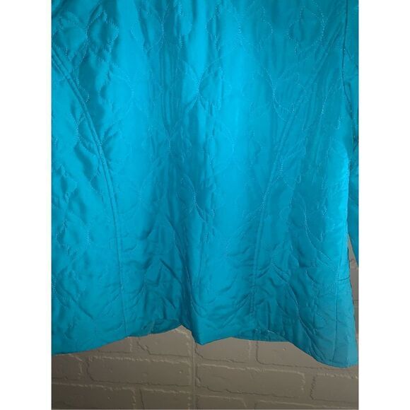 Vintage Blue Quilted Snap Down Jacket Small - Picture 9 of 10
